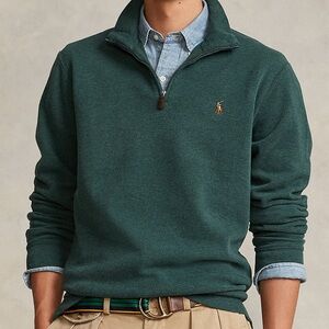 Polo Ralph Lauren Forest Green Half-Zip Sweatshirt